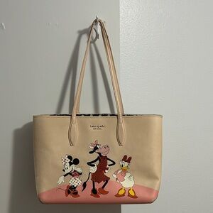 Kate Spade Cream and Pink Disney Character Tote